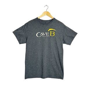 Artisans CaveB Winery Short Sleeve Crewneck Tee in Gray - Adult Sz M